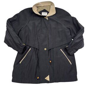 Jacqueline Ferrar Vintage Rayon Blend Lightweight Classy Parka Women's Medium